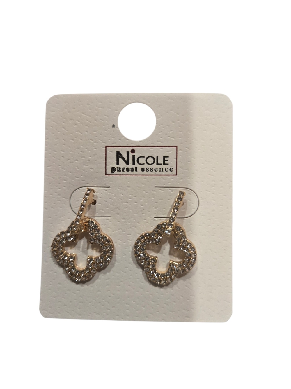 Nicole Clover Drop Earrings (Choice Of Color) - Picture 4 of 9